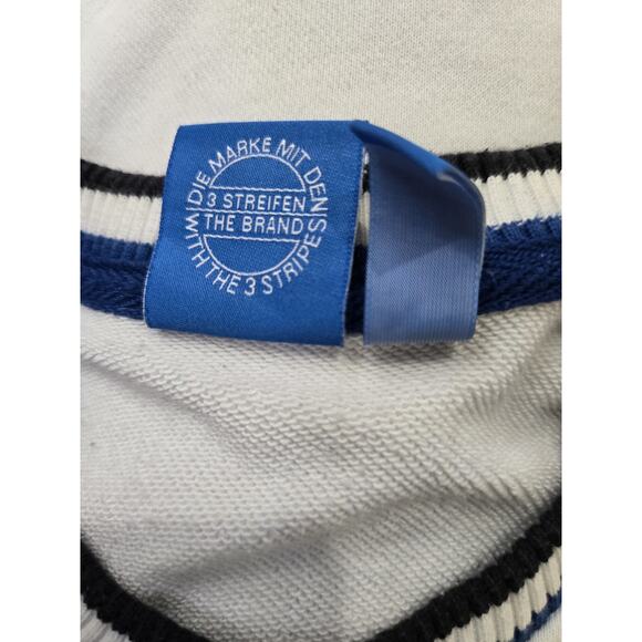 Vintage Adidas Sweatshirt, Blue/ Black/ White, Size Small Oversized With Defect - Picture 7 of 7